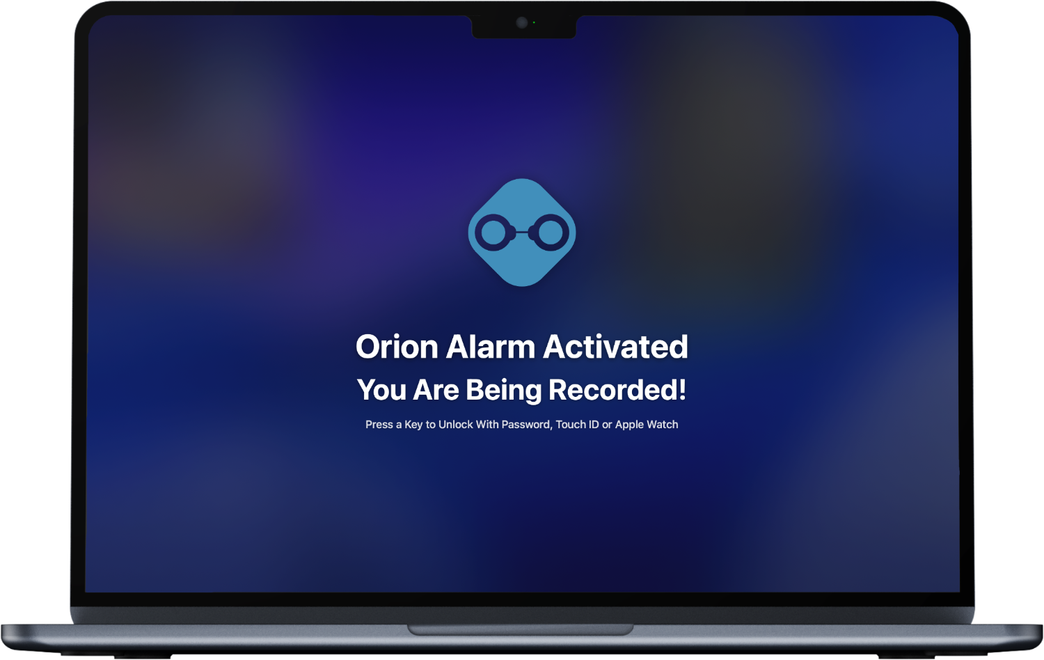 Laptop with Orion Sentry